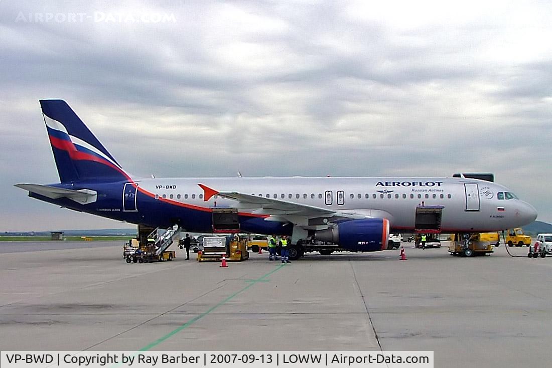 VP-BWD, 2003 Airbus A320-214 C/N 2116, Airbus A320-214 [2116] (Aeroflot Russian Airlines) Vienna-Schwechat~OE 13/09/2007