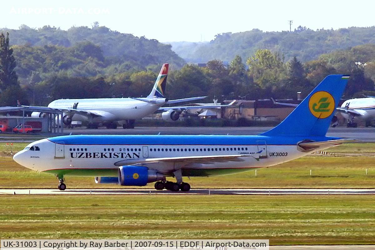 UK-31003, 1998 Airbus A310-324 C/N 706, Airbus A310-324 [706] (Uzbekistan Airways) Frankfurt~D 15/09/2007