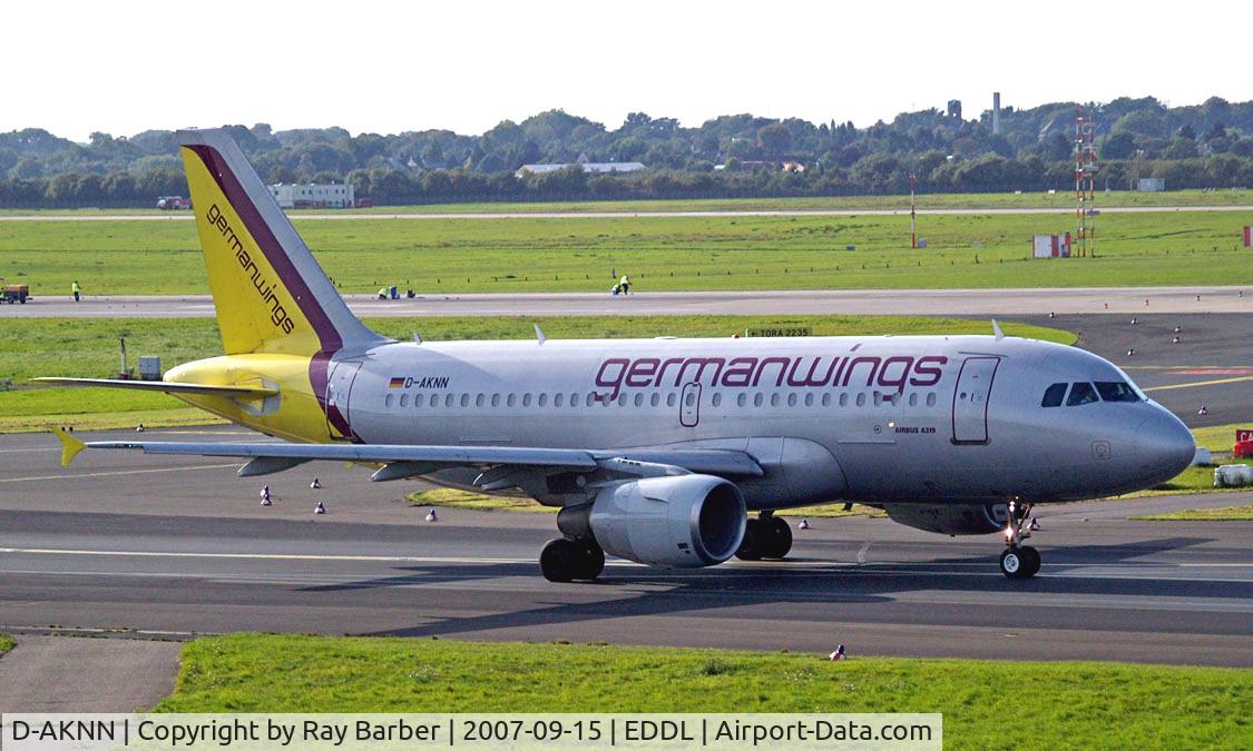 D-AKNN, 1999 Airbus A319-112 C/N 1136, Airbus A319-112 [1136] (Germanwings) Dusseldorf~D 15/09/2007