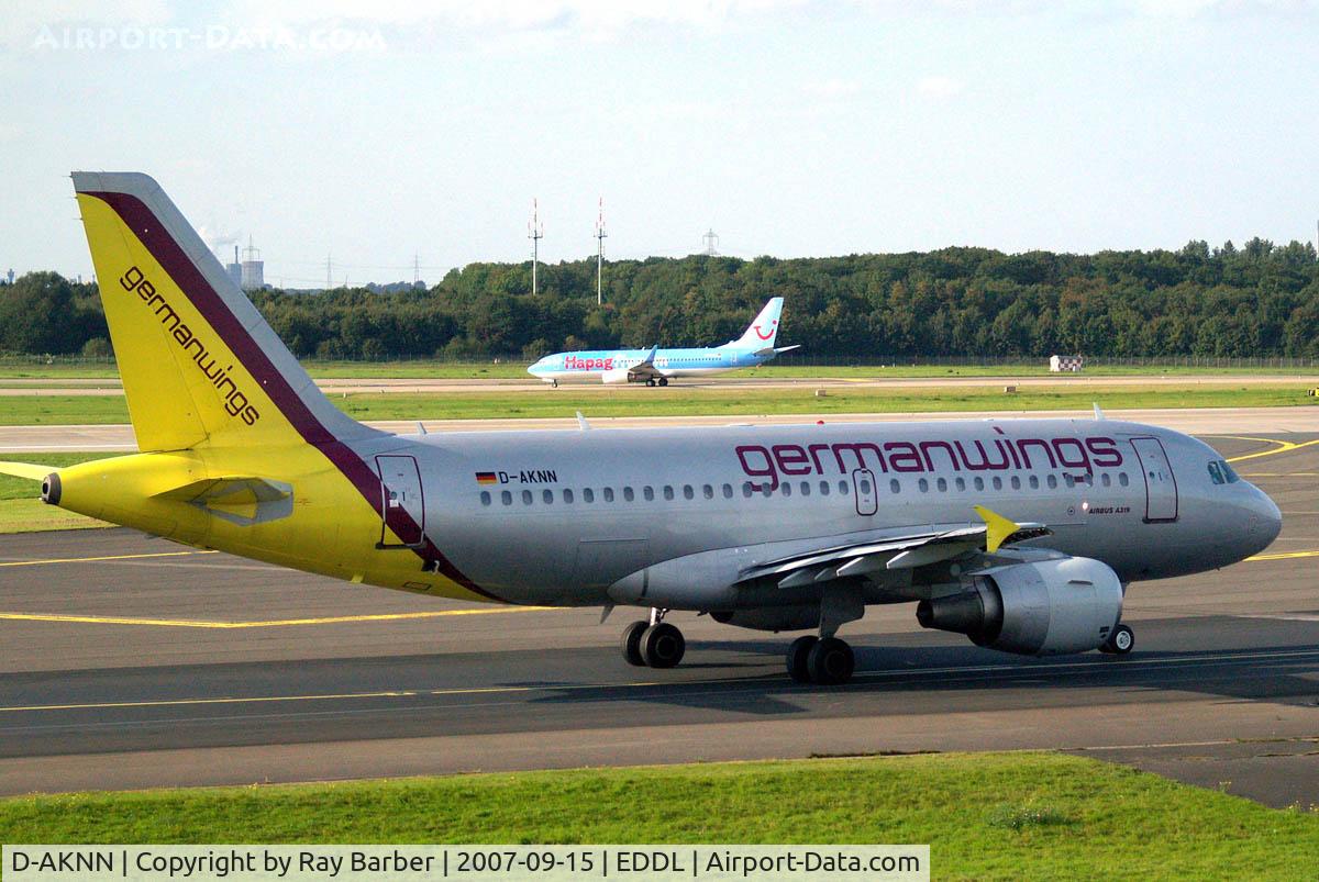 D-AKNN, 1999 Airbus A319-112 C/N 1136, Airbus A319-112 [1136] (Germanwings) Dusseldorf~D 15/09/2007