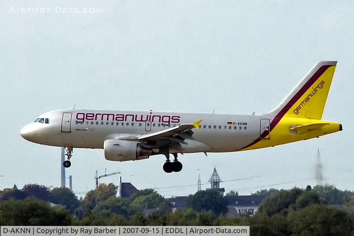 D-AKNN, 1999 Airbus A319-112 C/N 1136, Airbus A319-112 [1136] (Germanwings) Dusseldorf~D 15/09/2007