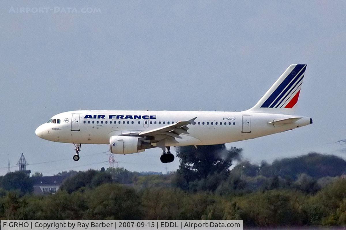 F-GRHO, 2000 Airbus A319-111 C/N 1271, Airbus A319-111 [1271] (Air France) Dusseldorf~D 15/09/2007