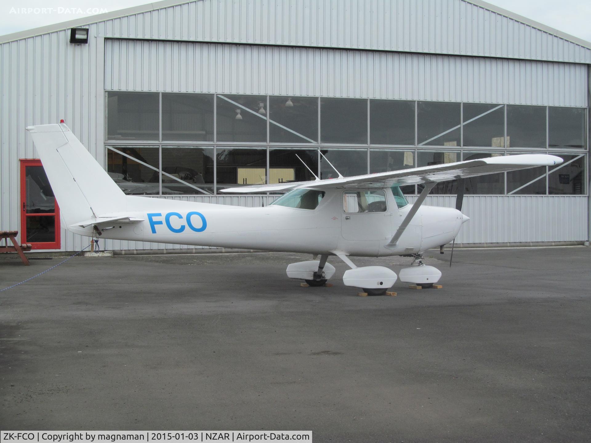 ZK-FCO, Cessna 152 C/N 15284158, awaiting sale at Ardmore outside heliflite