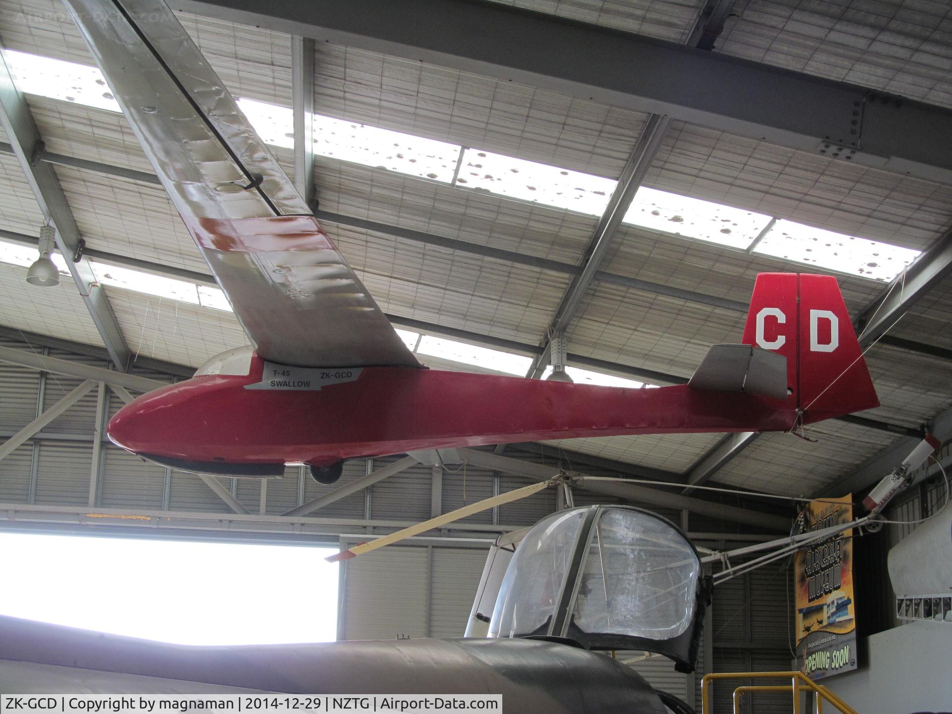 ZK-GCD, Swallow T-45 C/N 1505, in classic flyers museum