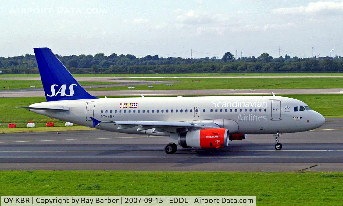 OY-KBR, 2007 Airbus A319-132 C/N 3231, Airbus A319-131 [3231] (SAS Scandinavian Airlines) Dusseldorf~D 15/09/2007