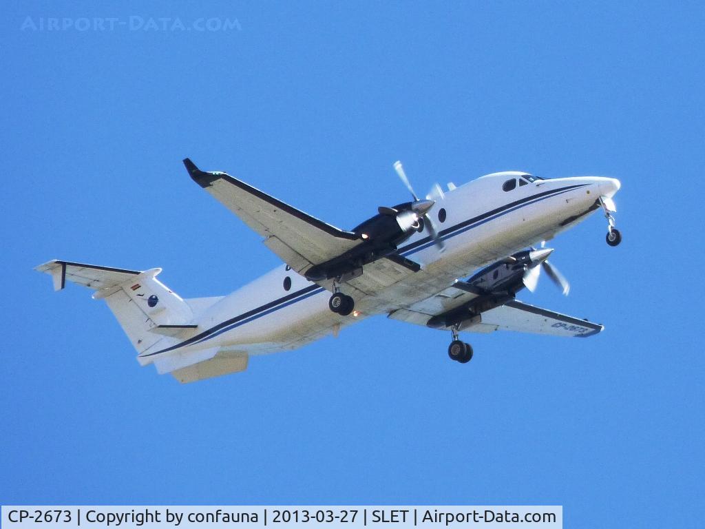CP-2673, 1998 Beech 1900D C/N UE-344, Aeroeste leaving El Trompillo