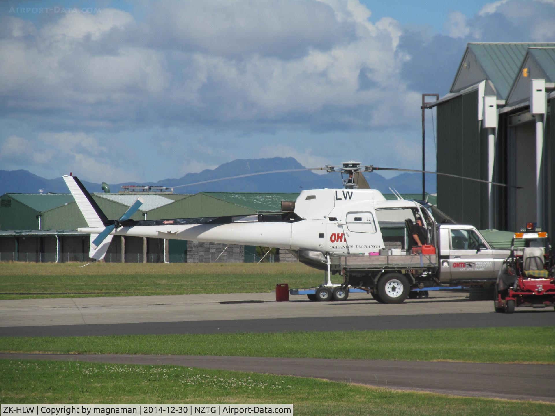 ZK-HLW, Aerospatiale AS-350BA Ecureuil C/N 1524, at tauranga