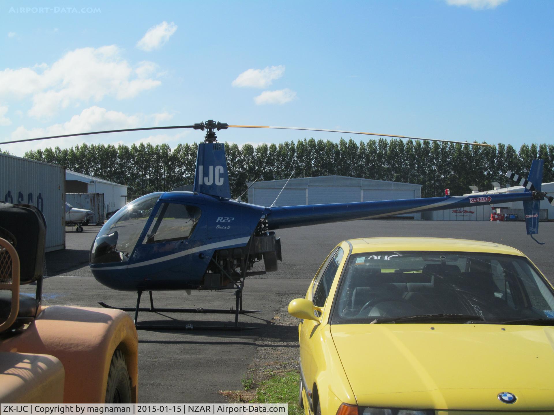 ZK-IJC, 2007 Robinson R22 Beta C/N 4228, outside heliflite