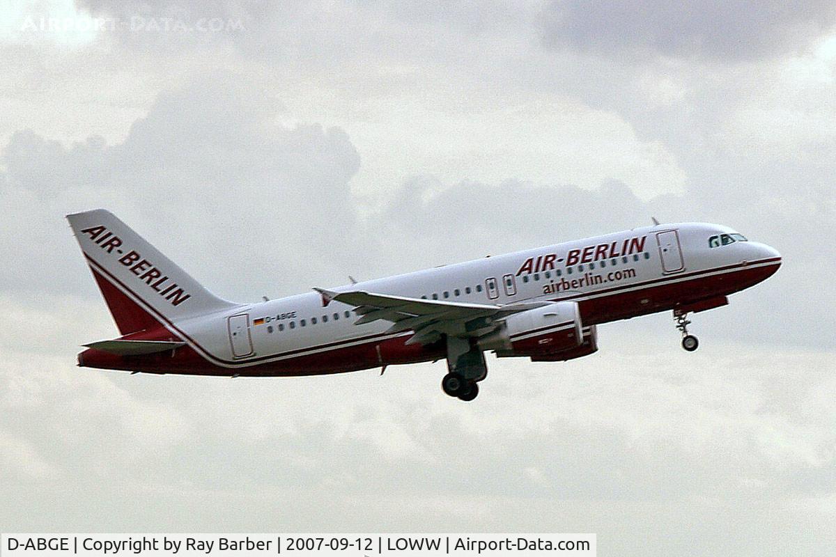 D-ABGE, 2007 Airbus A319-111 C/N 3139, Airbus A319-112 [3139] (Air Berlin) Vienna-Schwechat~OE 12/09/2007