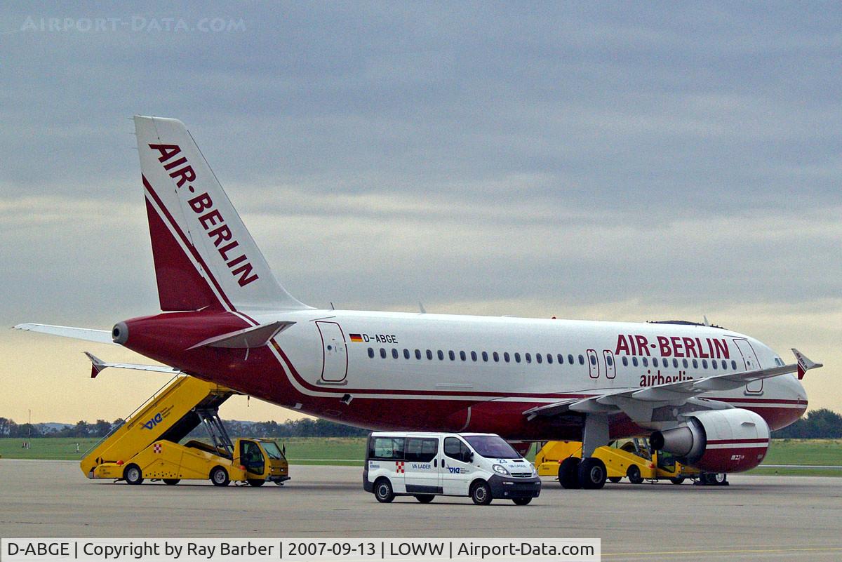D-ABGE, 2007 Airbus A319-111 C/N 3139, Airbus A319-112 [3139] (Air Berlin) Vienna-Schwechat~OE 13/09/2007