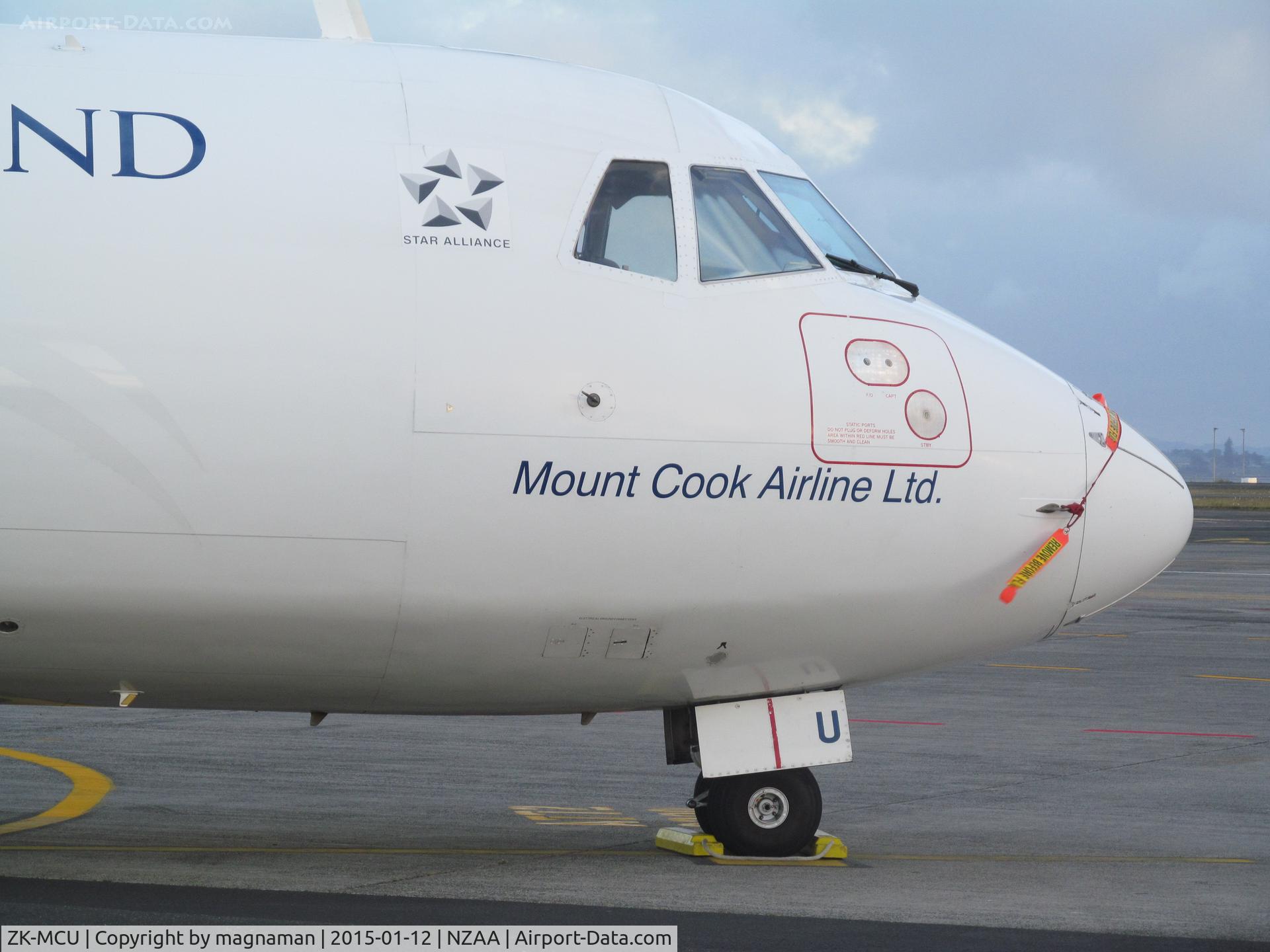 ZK-MCU, 2000 ATR 72-212A C/N 632, close up of nose