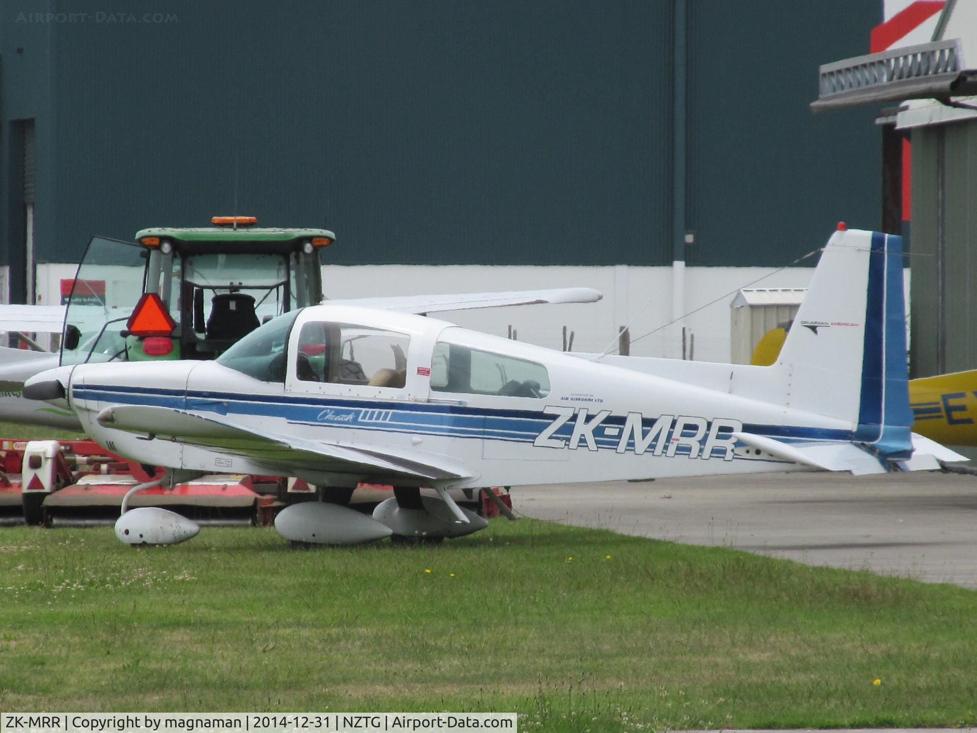 ZK-MRR, Grumman American AA-5A Cheetah C/N AA5A-0712, outside enjoying sun at tauranga