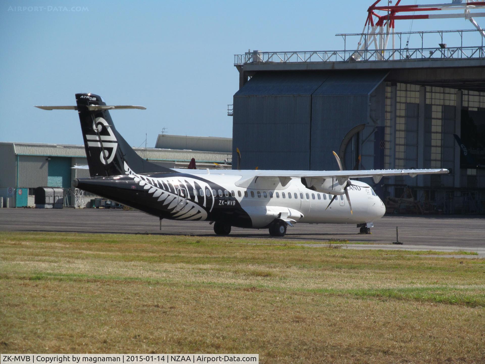 ZK-MVB, 2012 ATR 72-212A C/N 1065, outside ANZ maintenance