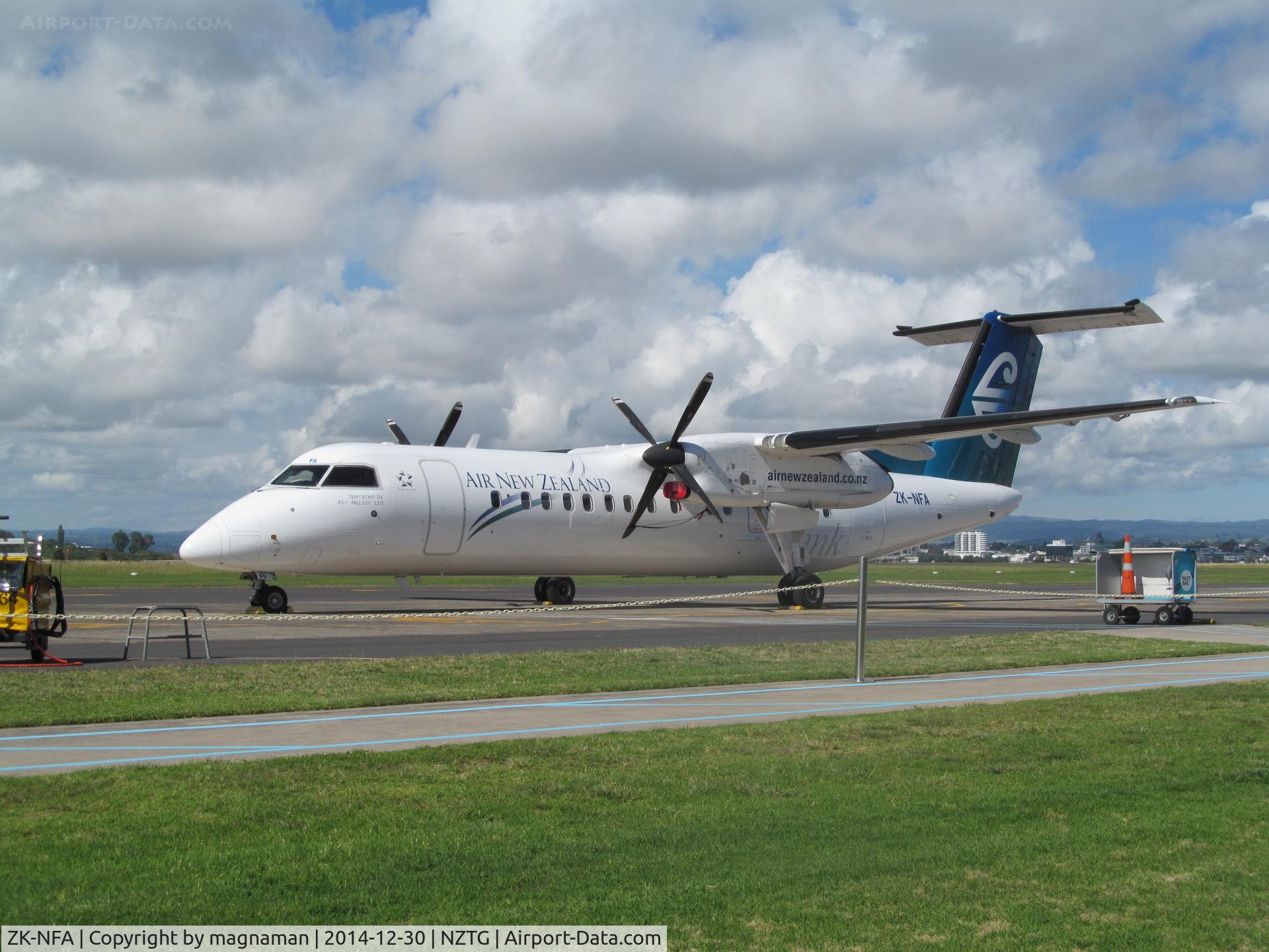 ZK-NFA, 2008 De Havilland Canada DHC-8-311 Dash 8 C/N 659, parked up