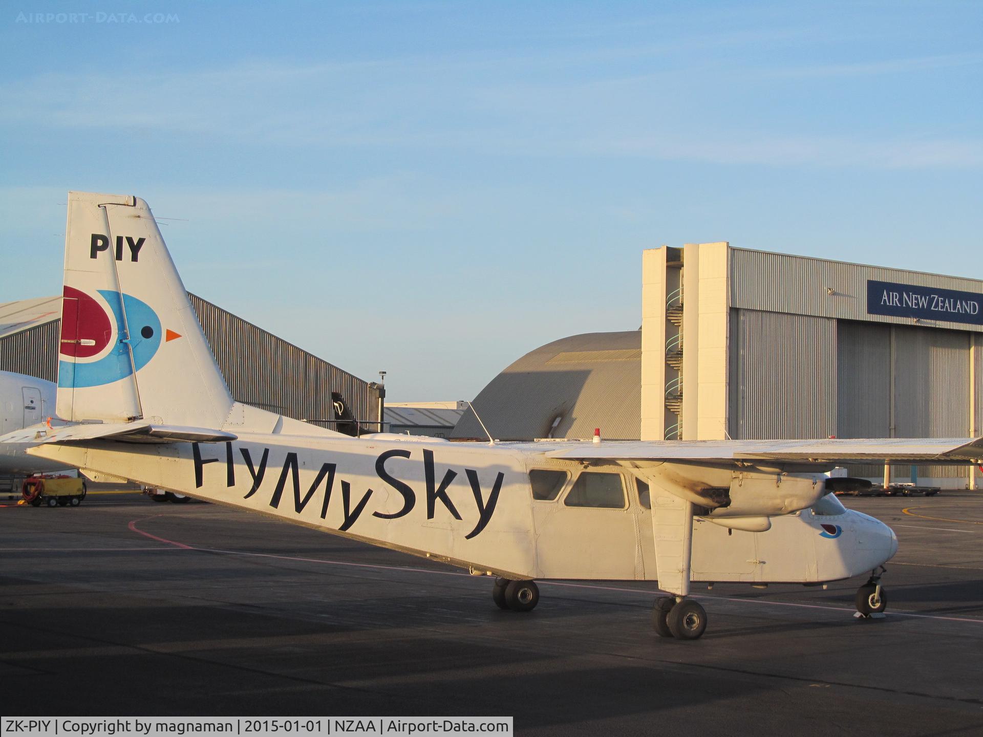 ZK-PIY, 1973 Britten-Norman BN-2A-20 Islander C/N 344, on domestic apron
