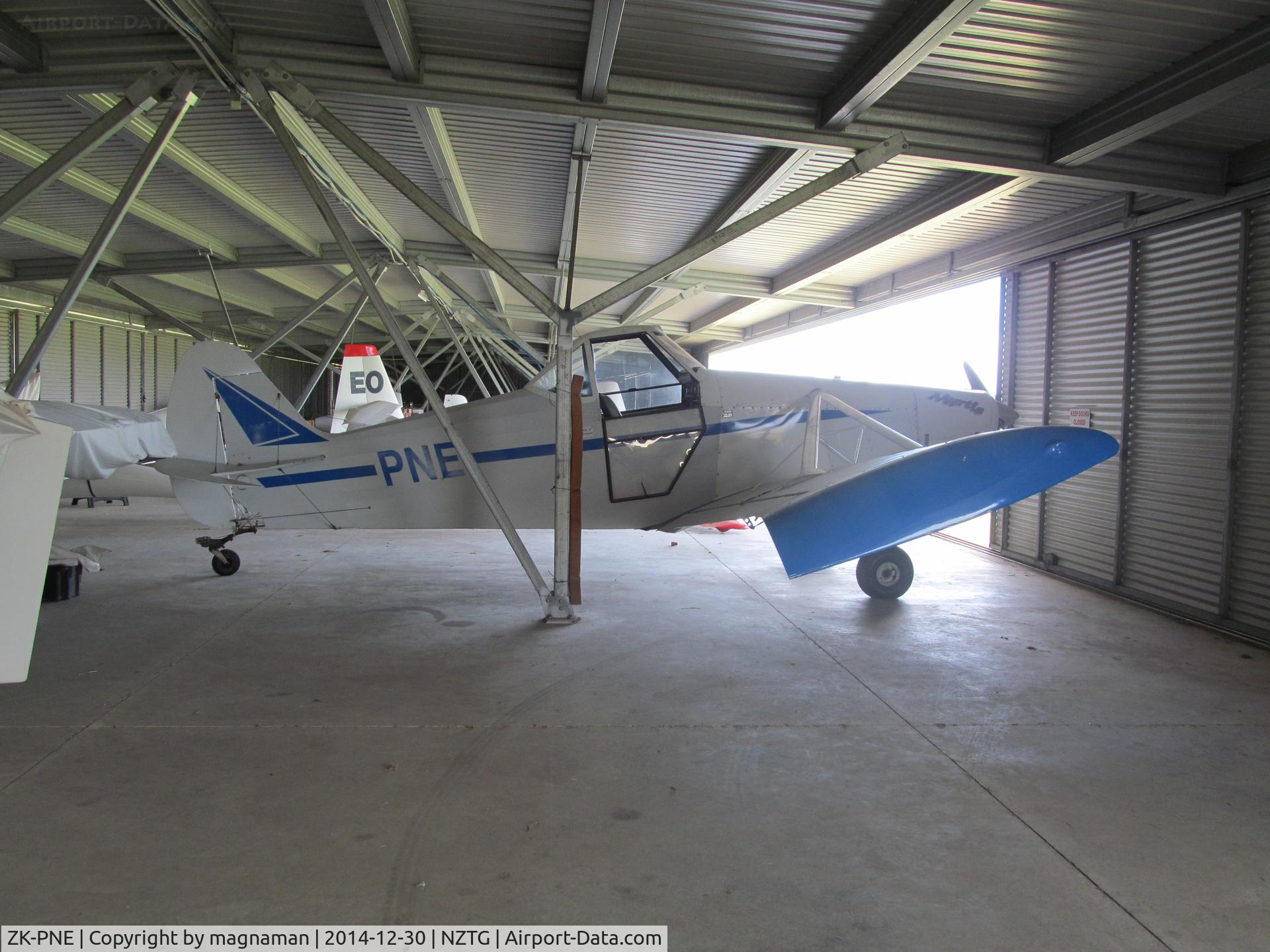 ZK-PNE, 1962 Piper PA-25 Pawnee C/N 25-694, other side - in gliding club hangar