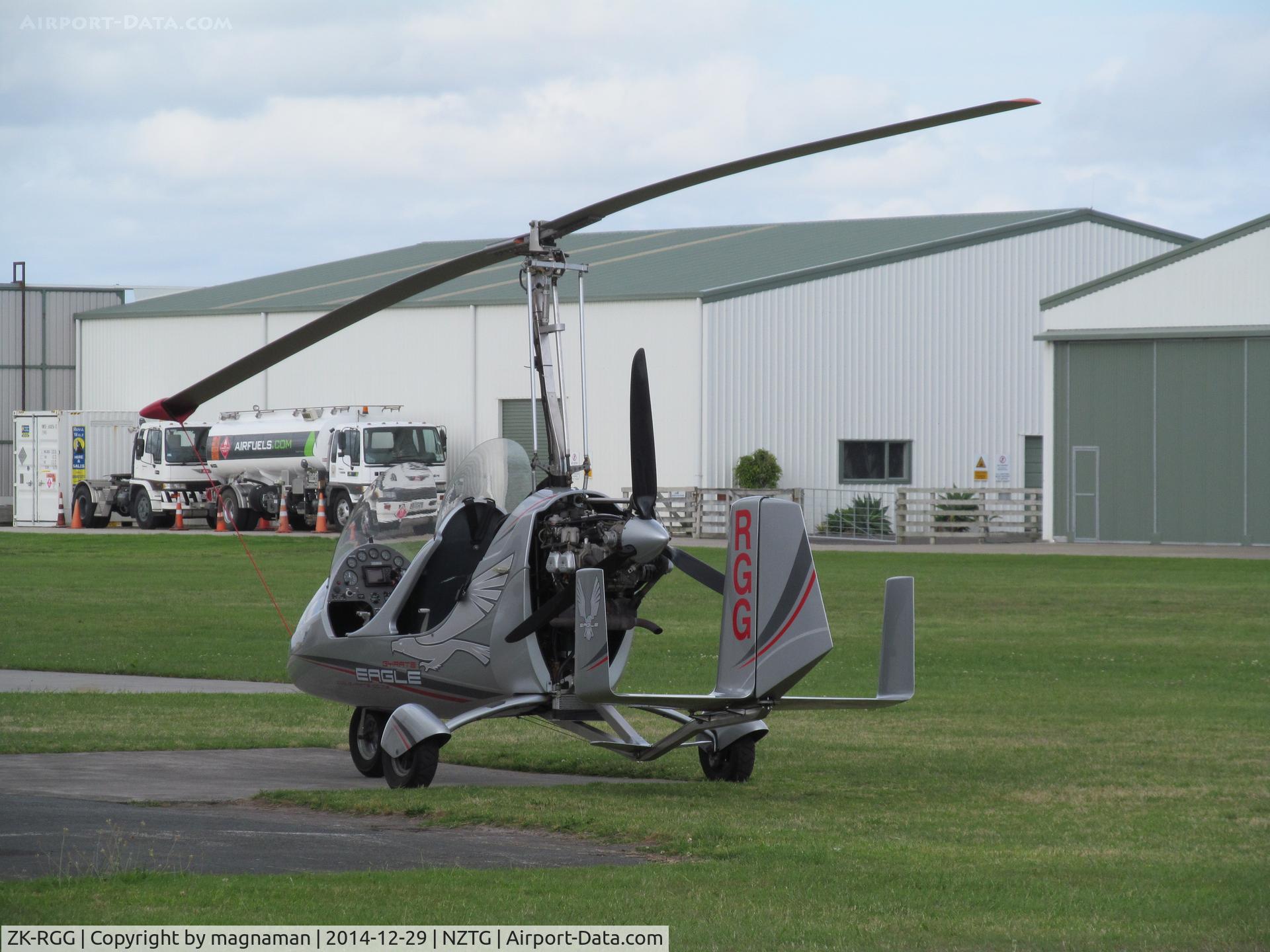 ZK-RGG, 2006 AutoGyro MT03 Eagle C/N NZ001, outside autogyro hangar