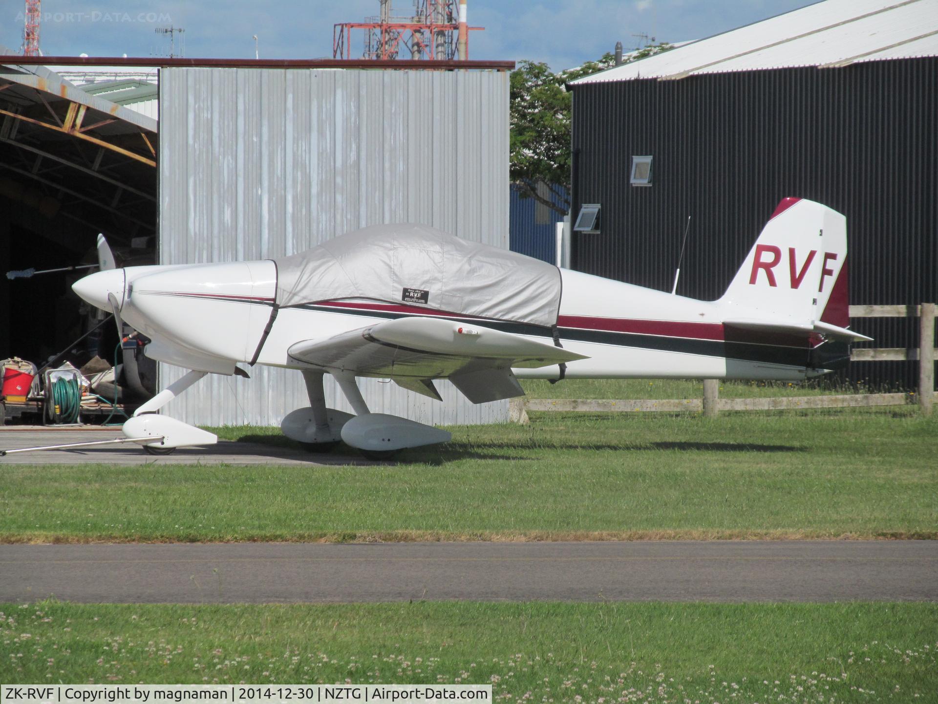 ZK-RVF, Vans RV-6A C/N 21496, outside private hangar