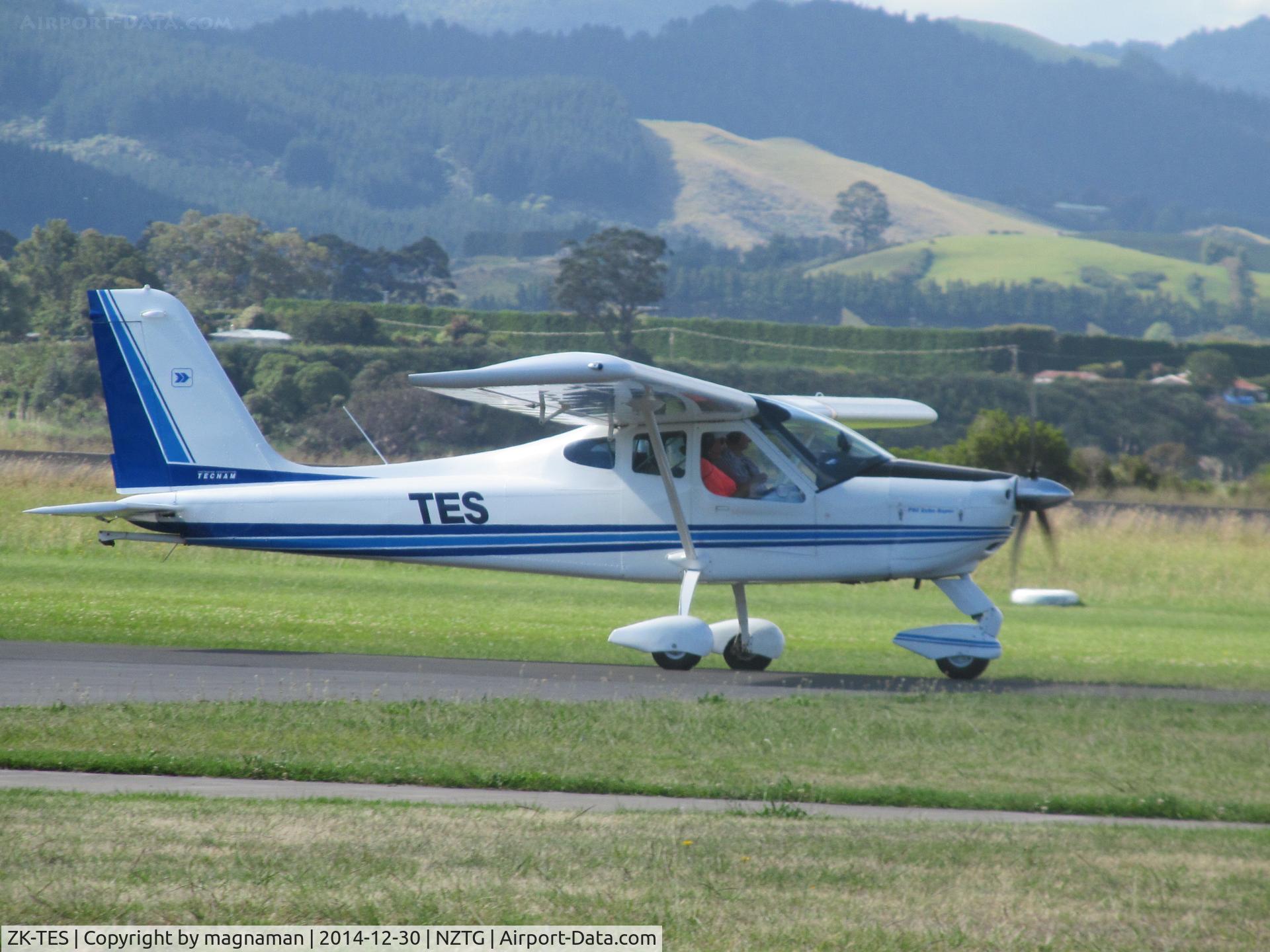 ZK-TES, Tecnam P-92 Echo Super C/N 720, down from ardmore
