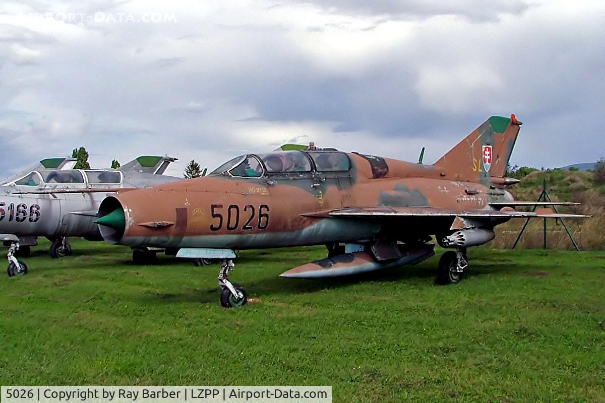 5026, Mikoyan-Gurevich MiG-21UM C/N 516915026, Mikoyan-Gurevich MiG-21UM Fishbed [516915026] (Slovak Air Force) Piestany~OM 11/09/2007