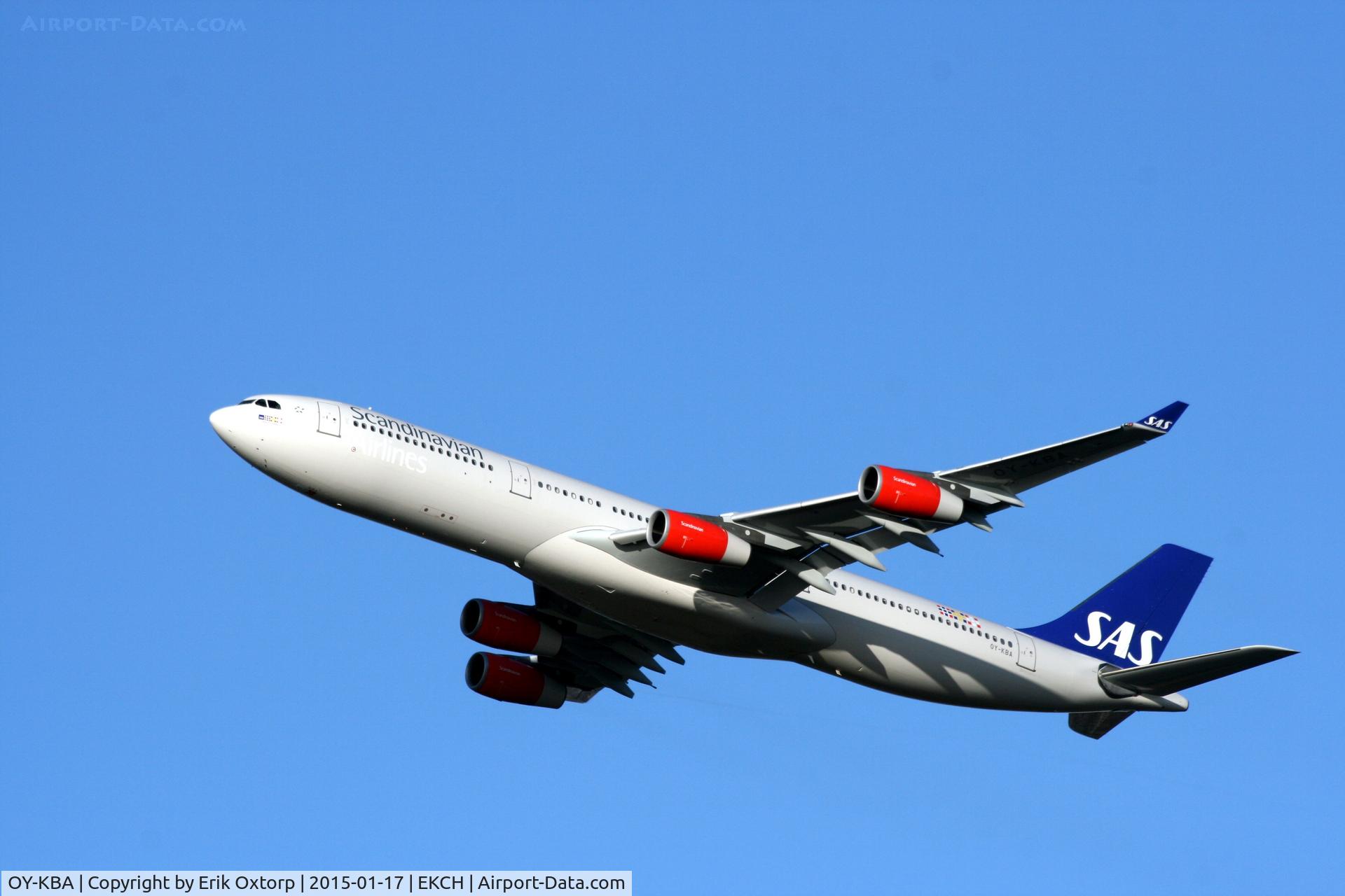 OY-KBA, 2001 Airbus A340-313X C/N 435, OY-KBA shortly after take off