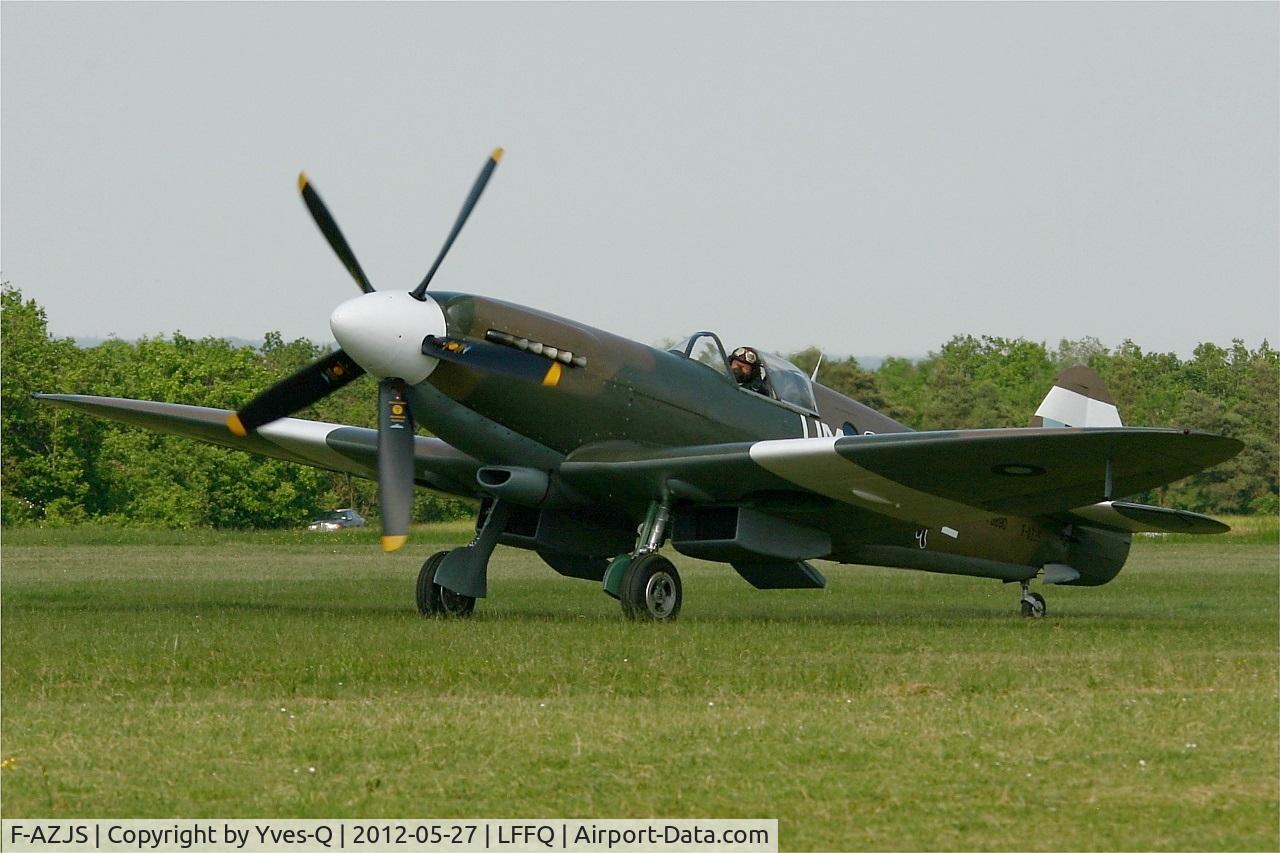 F-AZJS, 1944 Supermarine 389 Spitfire PR.XIX C/N 6S/585110, Supermarine Spitfire PR19 389, La Ferté Alais Airfield (LFFQ) Air Show 2012