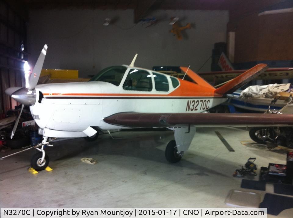 N3270C, 1954 Beech E35 C/N D-3936, In its hangar in chino