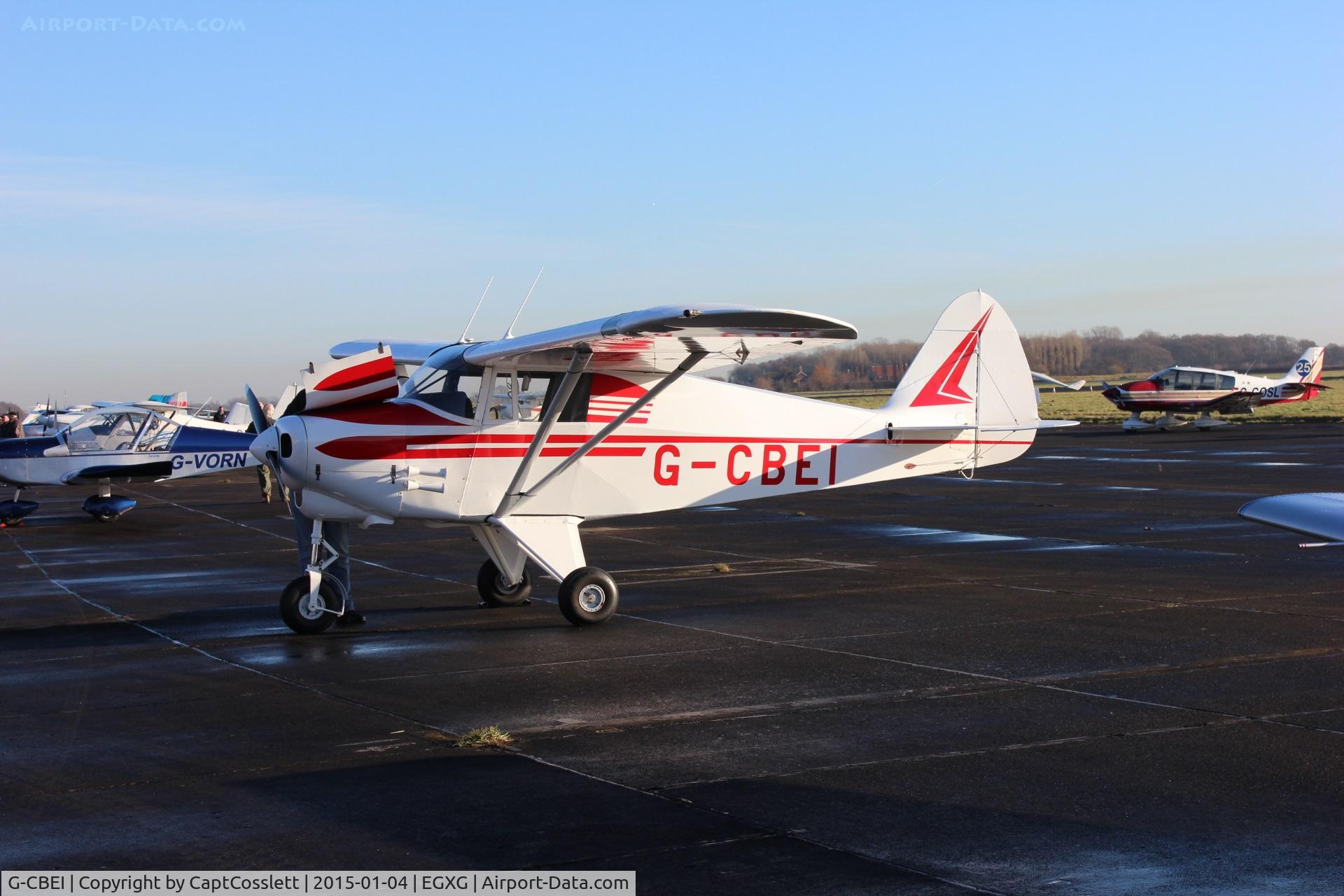G-CBEI, 1961 Piper PA-22-108 Colt Colt C/N 22-9136, Pre-flight on a very cold January day. Taken at Church Fenton
