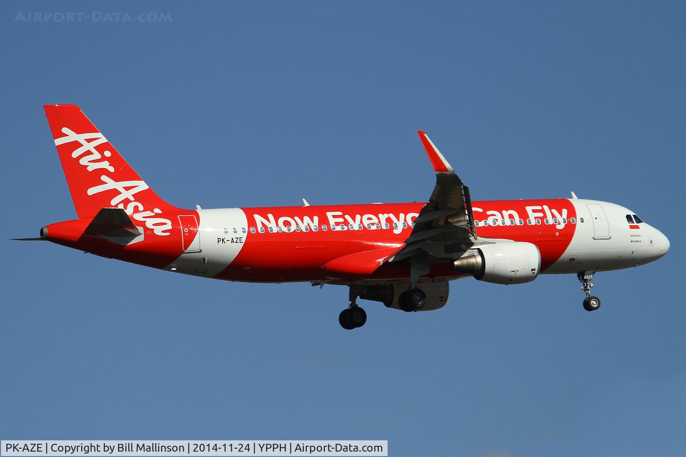 PK-AZE, 2012 Airbus A320-216 C/N 5098, finals to 21