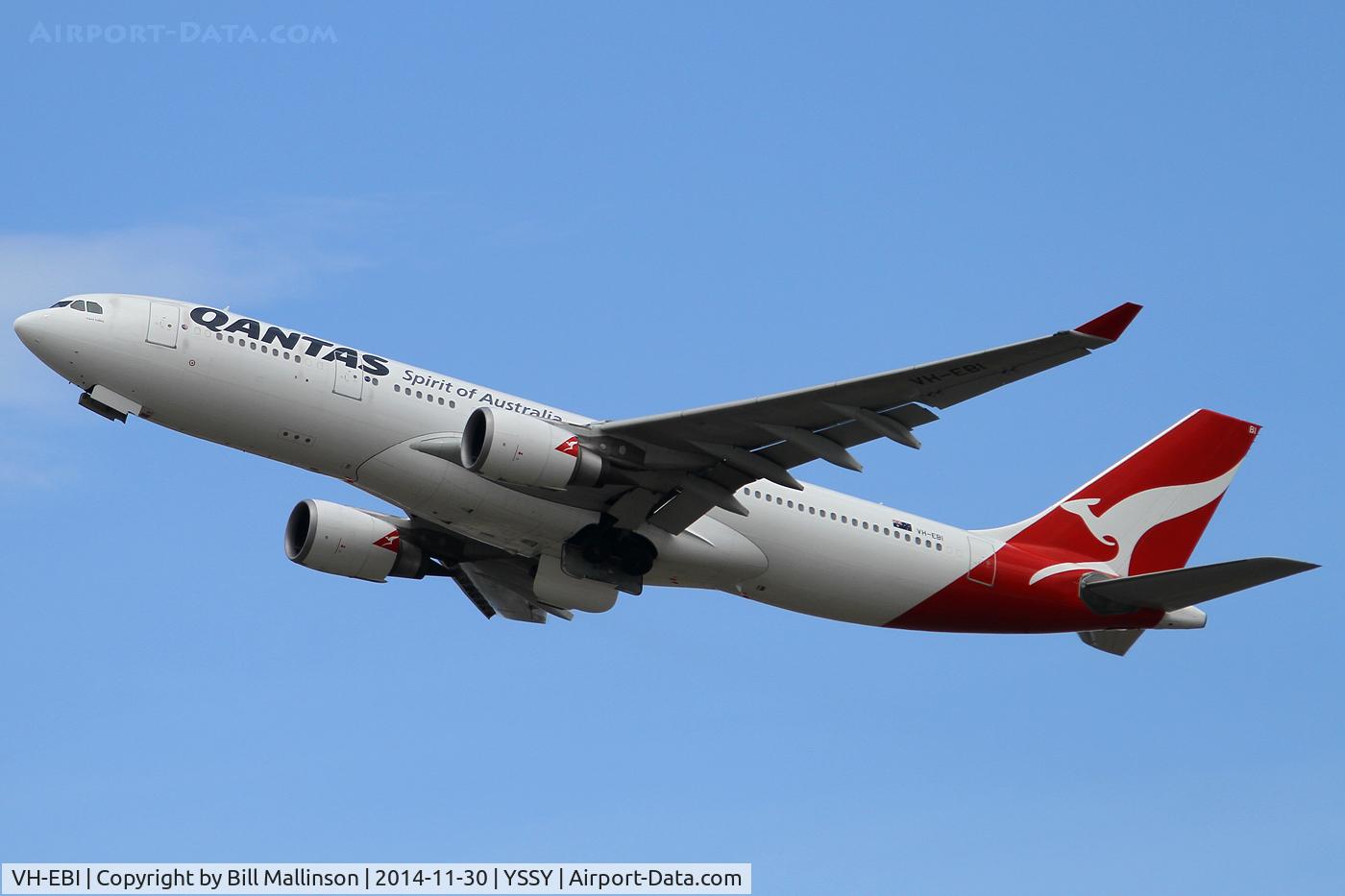 VH-EBI, 2008 Airbus A330-203 C/N 898, AWAY FROM 34L