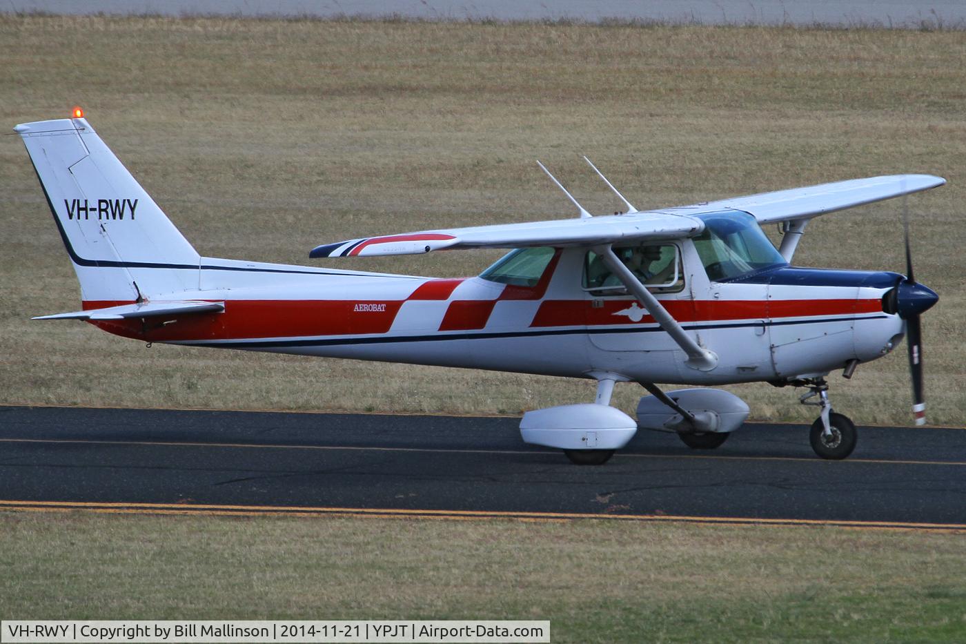 VH-RWY, 1979 Cessna A152 Aerobat C/N A1520889, TAXIING FROM 24