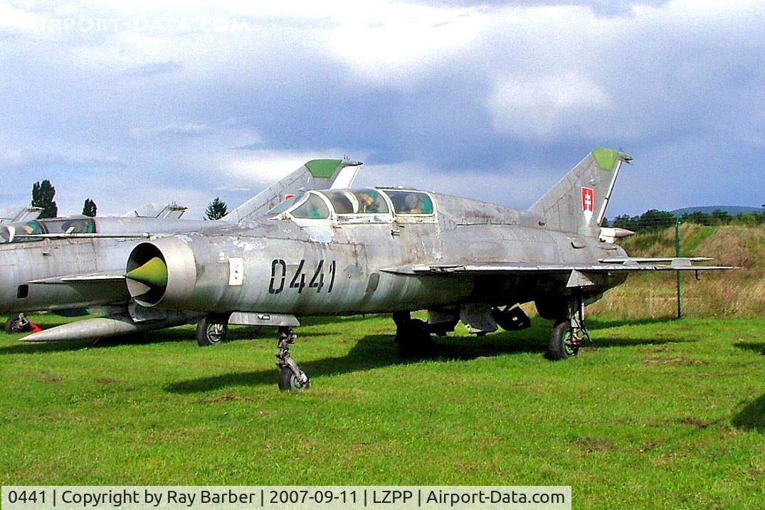 0441, Mikoyan-Gurevich MiG-21US C/N 04685141, Mikoyan-Gurevich MiG-21US Fishbed [04685141] (Slovak Air Force) Piestany~OM 11/09/2007