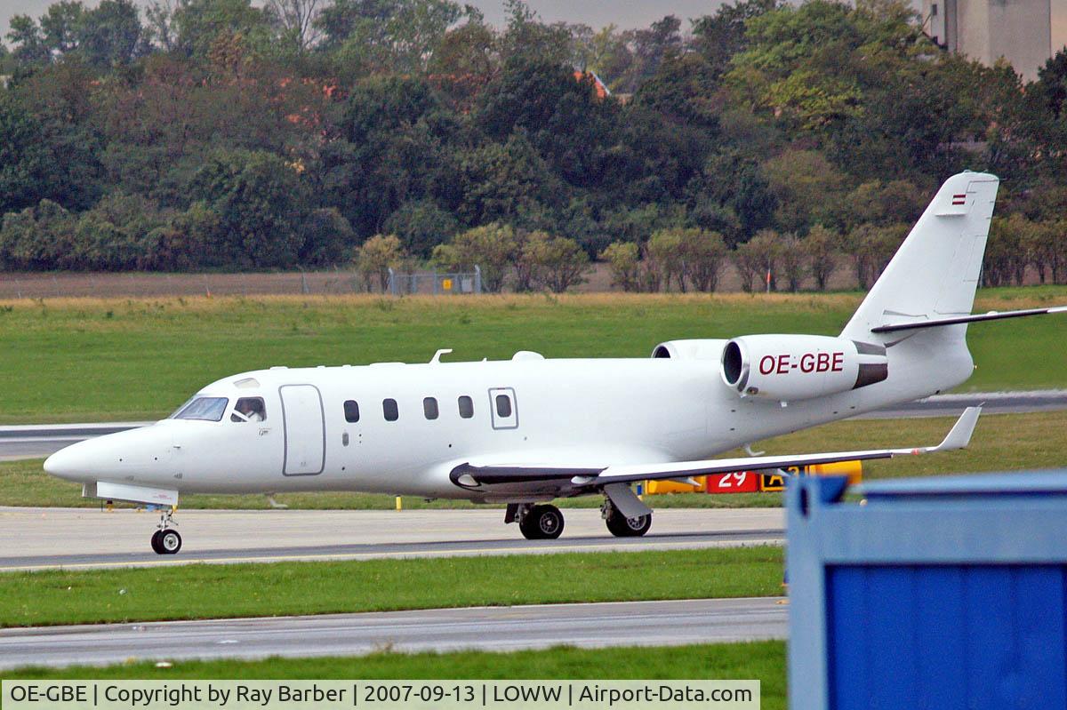OE-GBE, 2004 Israel Aircraft Industries IAI-1124A Westwind II C/N 153, I.A.I. G100 Astra [153] Vienna-Schwechat~OE 13/09/2007