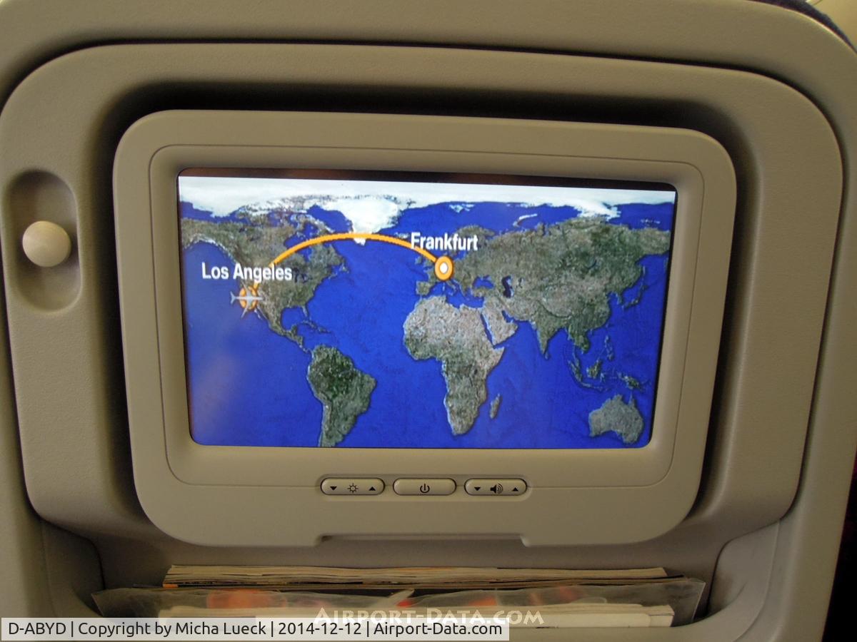 D-ABYD, 2012 Boeing 747-830 C/N 37829, The flight took just over 10 hours, and was a pleasure on the B747-8i!