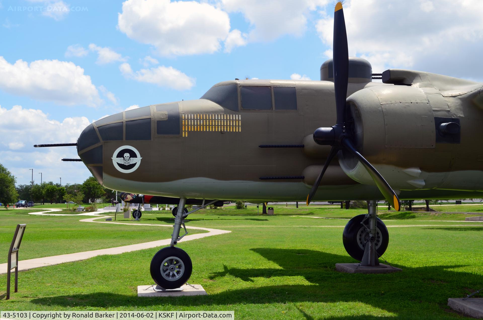 43-5103, 1943 North American B-25H Mitchell C/N 98-22104, LMTC Parade Field