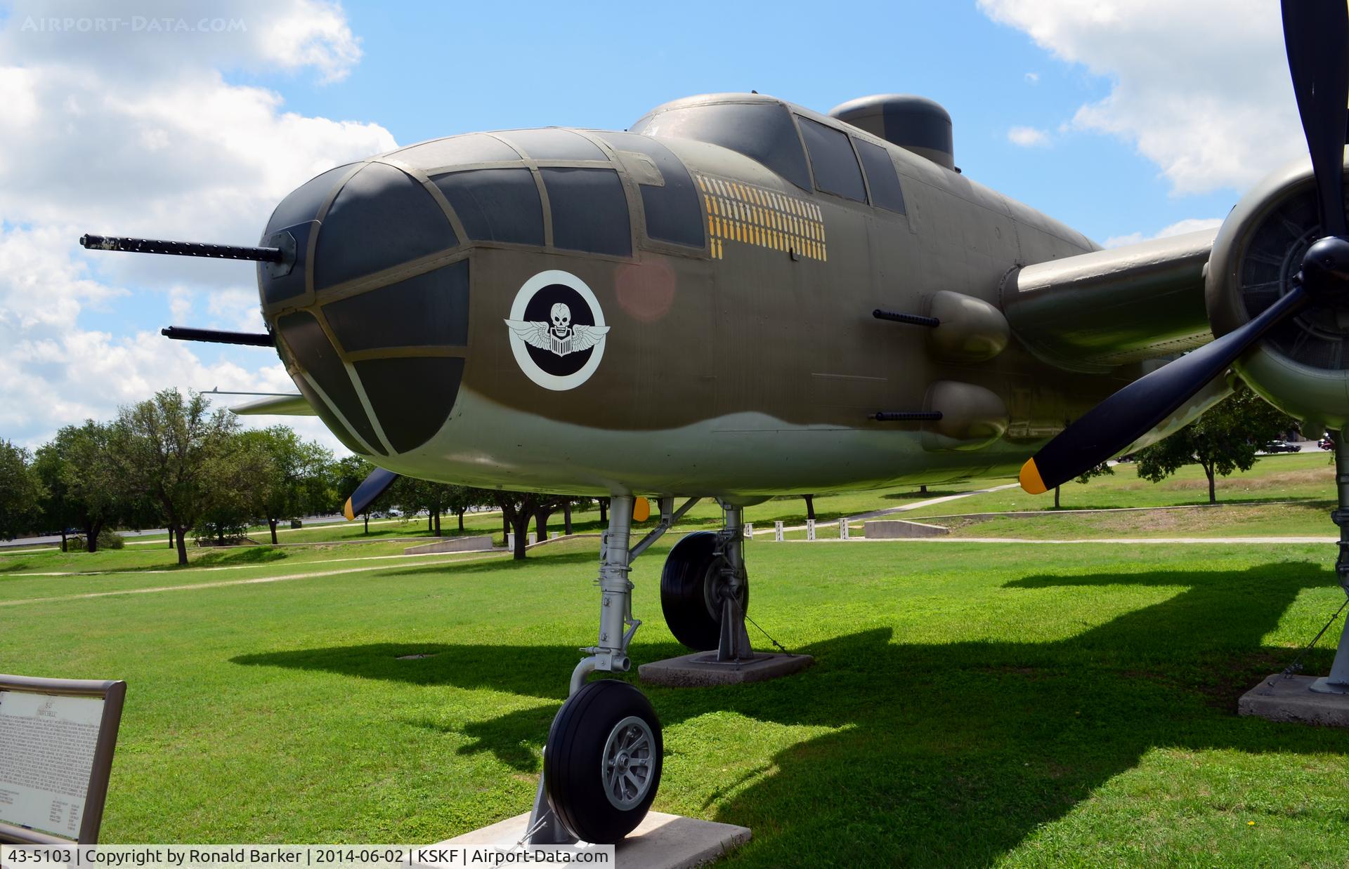 43-5103, 1943 North American B-25H Mitchell C/N 98-22104, LMTC Parade Field