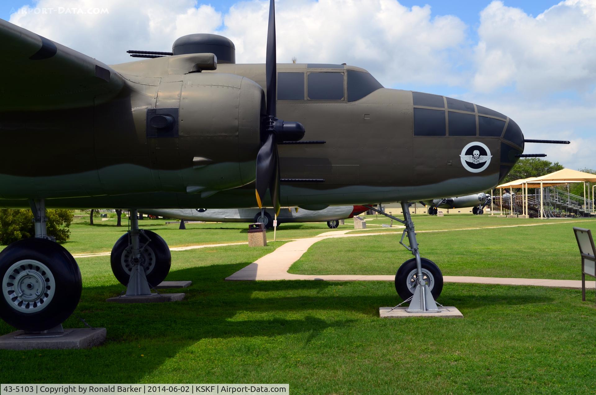 43-5103, 1943 North American B-25H Mitchell C/N 98-22104, LMTC Parade Field