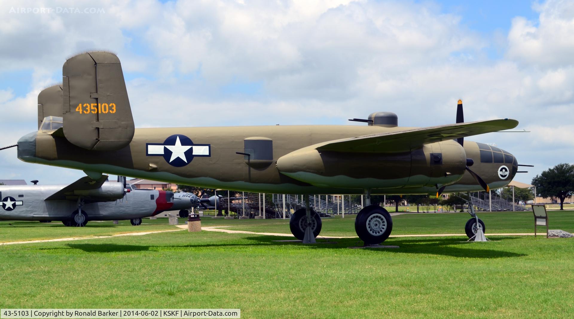 43-5103, 1943 North American B-25H Mitchell C/N 98-22104, LMTC Parade Field