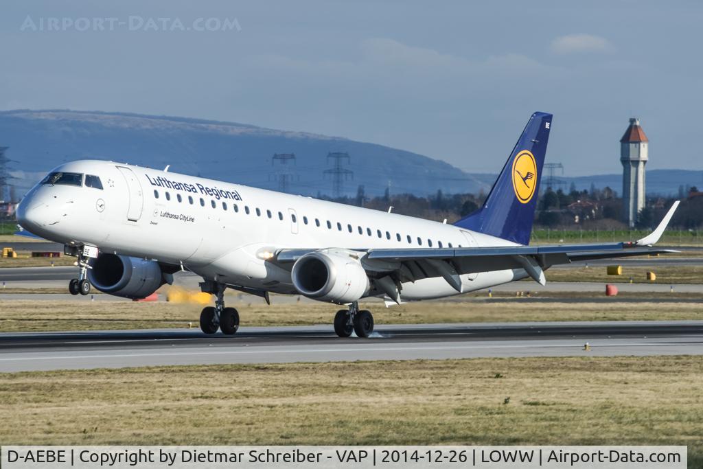 D-AEBE, 2010 Embraer 195LR (ERJ-190-200LR) C/N 19000350, Lufthansa Regional Embraer 195