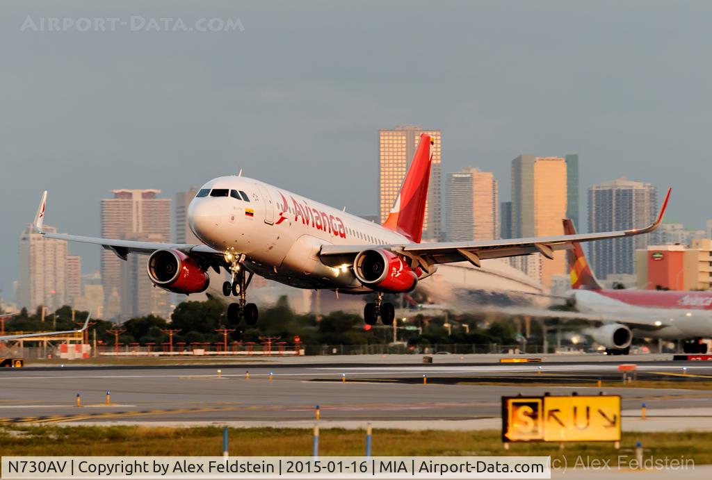 N730AV, 2014 Airbus A319-132 C/N 6132, Miami