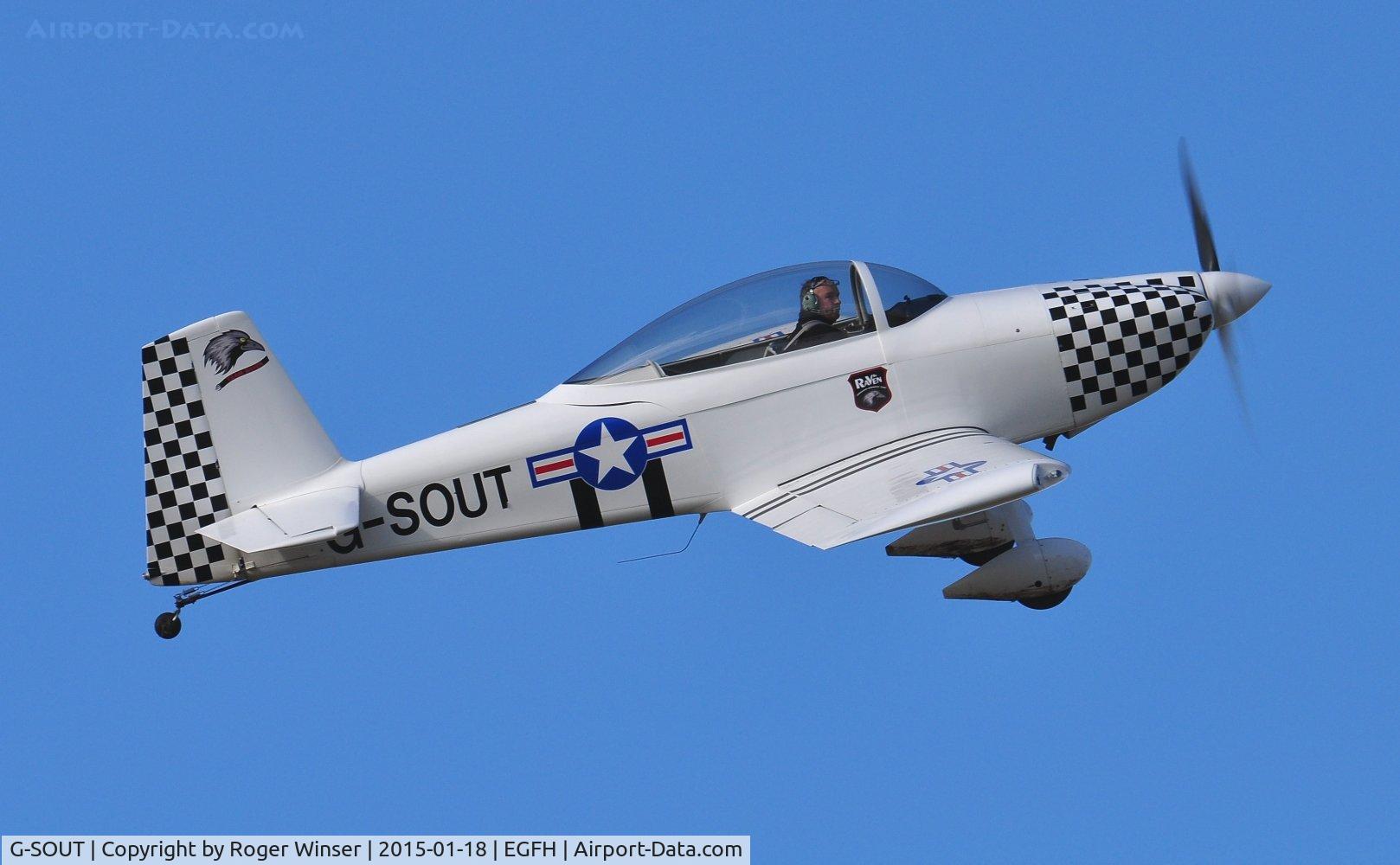 G-SOUT, 2006 Vans RV-8 C/N PFA 303-13295, Visiting RV-8 (Raven 5 of Team Raven). Previously registered G-CDPJ.