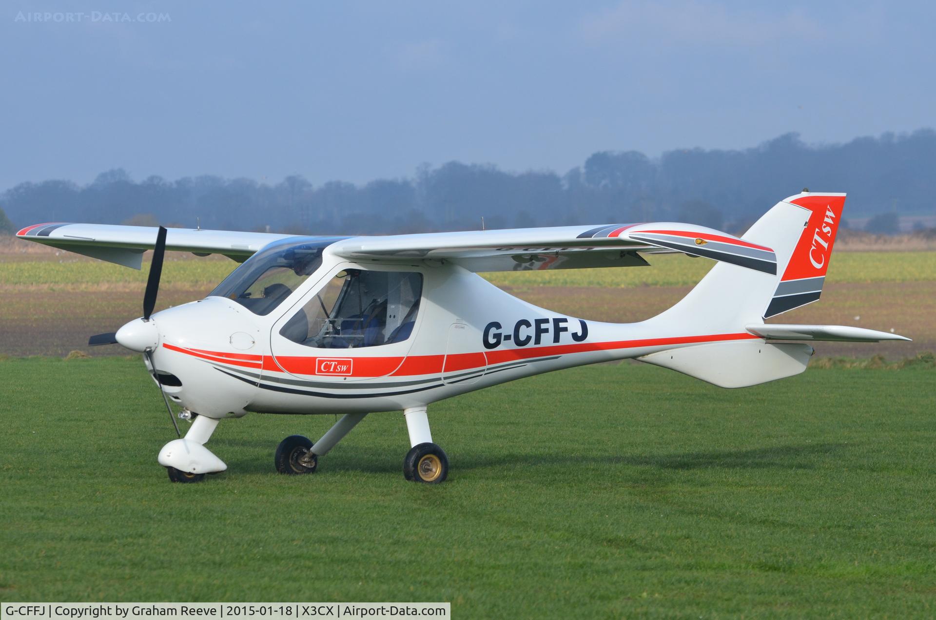 G-CFFJ, 2008 Flight Design CTSW C/N 8391, Parked at Northrepps.