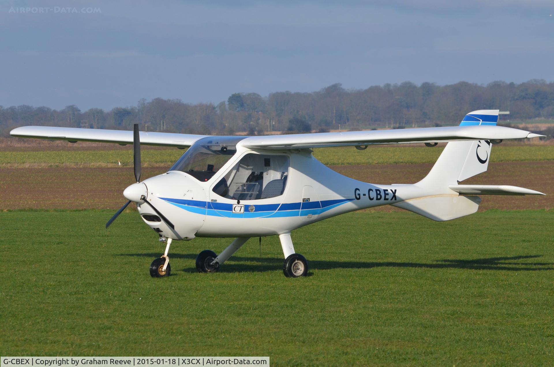 G-CBEX, 2001 Flight Design CT2K C/N 01.08.01.23, Parked at Northrepps.