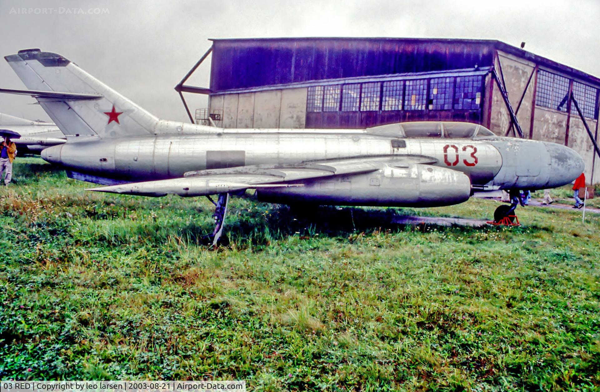 03 RED, 1955 Yakovlev Yak-25 C/N 0718, Monino Museum Moscow 21.8.02