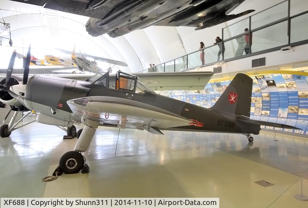 XF688, Percival P-56 Provost T.1 C/N PAC/56/364, Preserved inside London - RAF Hendon Museum