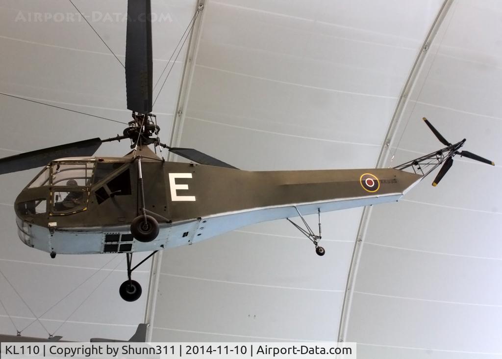 KL110, 1944 Sikorsky R-4B Hoverfly I C/N 140, Preserved inside London - RAF Hendon Museum