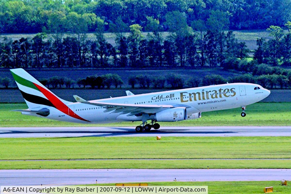 A6-EAN, 2002 Airbus A330-243 C/N 494, Airbus A330-243 [494] (Emirates Airlines) Vienna-Schwechat~OE 12/09/2007