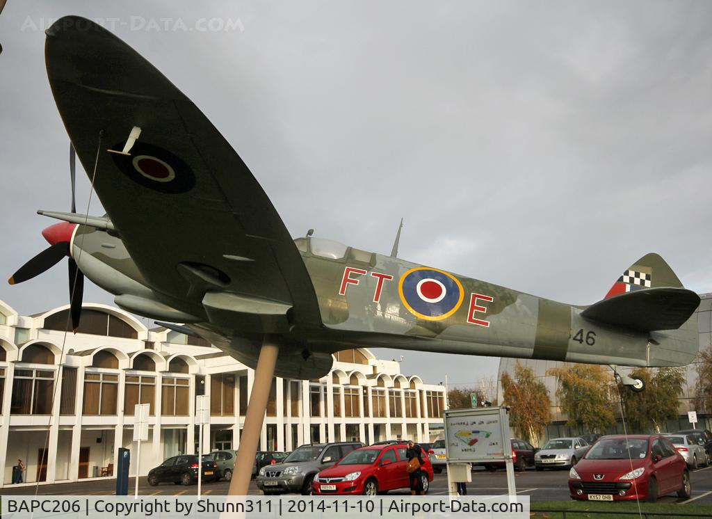 BAPC206, Supermarine 361 Spitfire IX Replica C/N BAPC.206, Preserved inside London - RAF Hendon Museum