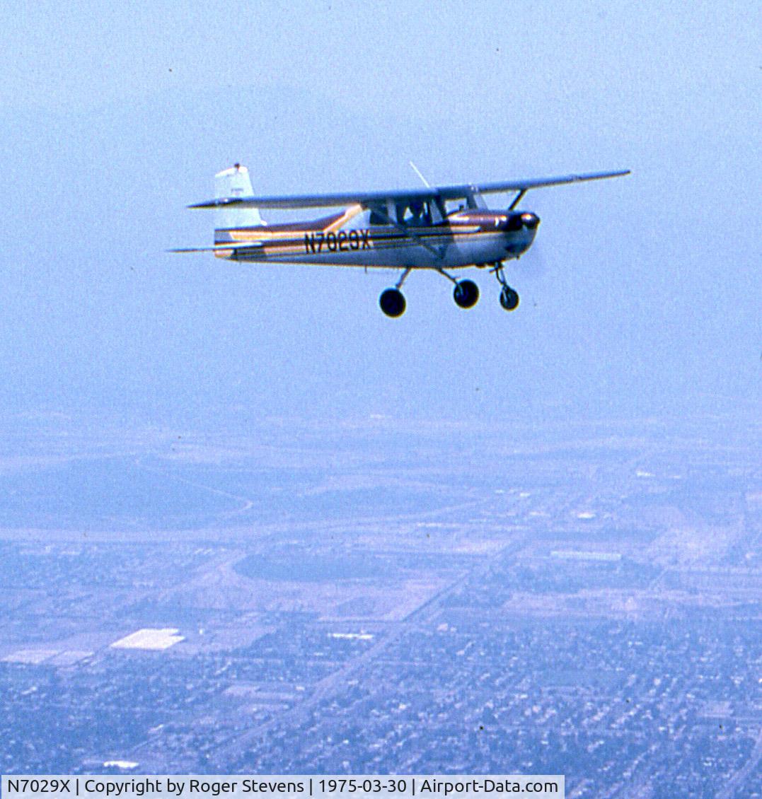 N7029X, 1960 Cessna 150A C/N 15059129, Enroute to Riverside from El Monte, the day after I got my license.