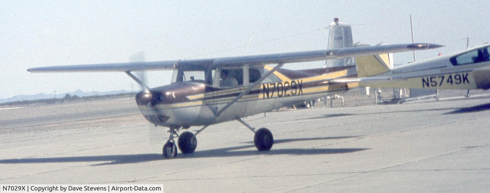 N7029X, 1960 Cessna 150A C/N 15059129, Blythe, California, the day it was purchased from previous owner.